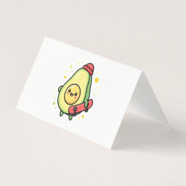 Söt Kawaii Avokado Baby Magnet. Kort