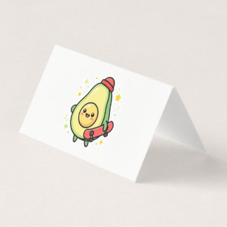 Söt Kawaii Avokado Baby Magnet. Kort