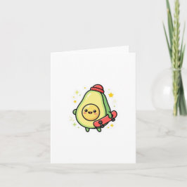 Söt Kawaii Avokado Baby Magnet. Kort