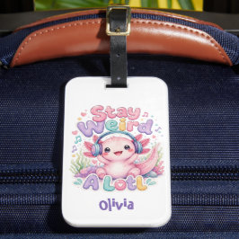 Söt Kawaii Axolotl Bagagebricka