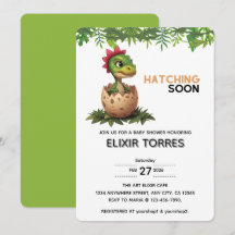 Söt Kawaii Baby Dinosaur Kläcks