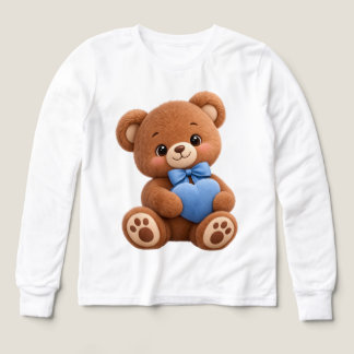 Söt Kawaii Björn – Bedårande Teddysnutt Illustrati T Shirt