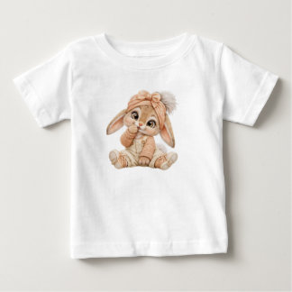 Söt Kawaii Chibi Kanin Baby T-Shirt