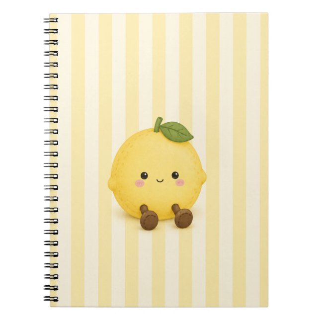 Söt Kawaii Citron Anteckningsbok  (Framsidan)