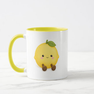 Söt Kawaii Citron Kaffe Mugg