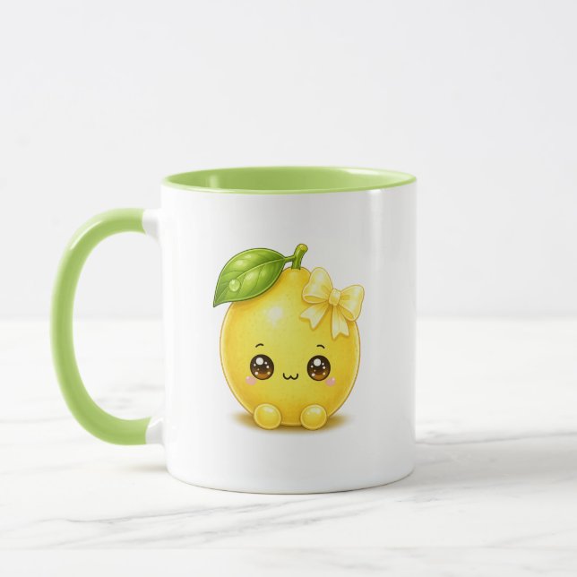Söt Kawaii Citron Mugg (Vänster)