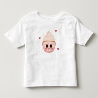 Söt Kawaii Cupcake Barn T-Shirt