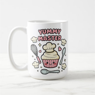 Söt Kawaii Cupcake Kock Mugg