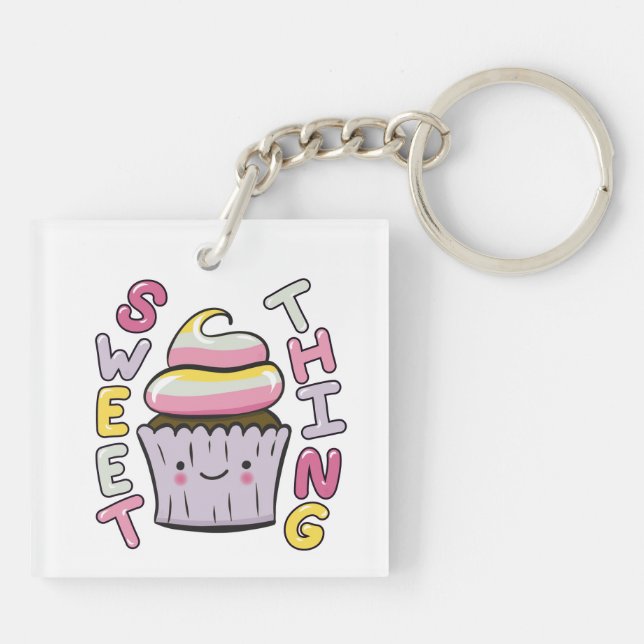 Söt Kawaii Cupcake med text (Baksidan)