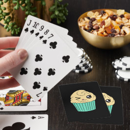 Söt Kawaii Cupcake-Spelkort Casinokort
