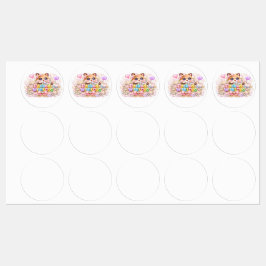 Söt Kawaii Fullpackad med Kärlek Nalle Björn Paste Klistermärke