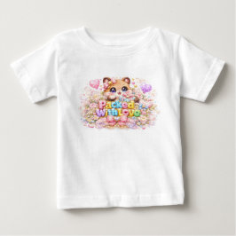 Söt Kawaii Fullpackad med Kärlek Nalle Björn Paste T Shirt