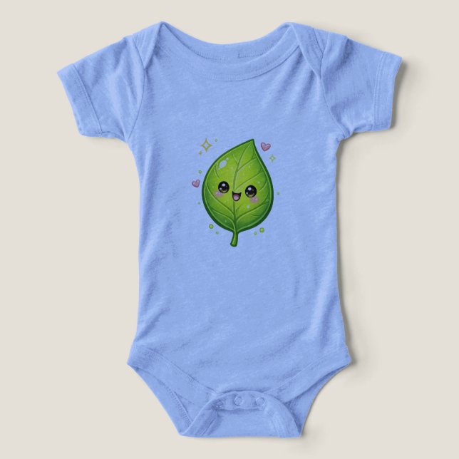 Söt Kawaii Glad Löv Baby T-Shirt Present Design (Design Framsida)