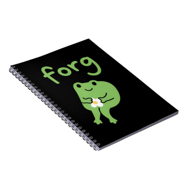 Söt Kawaii Groda Tårta Meme Söt Estetik Förg  Anteckningsbok (Högra Sidan)