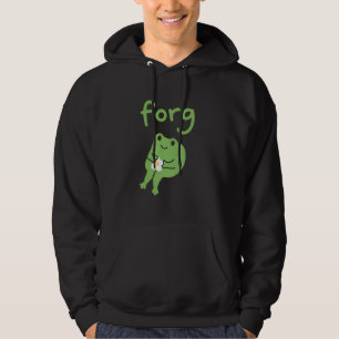 Söt Kawaii Groda Tårta Meme Söt Estetik Förlåt  Hoodie