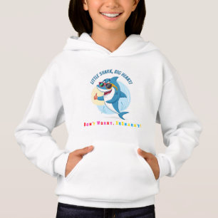 Söt Kawaii Haj Positiva Vibrationer T Shirt