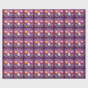 Söt Kawaii Halloween-presentpapper Presentpapper