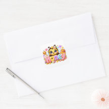 Söt Kawaii Honey Bee Namn Pastell Rosa Glittrande