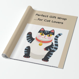 Söt Kawaii Japansk Estetisk Katt Inpackningspapper Presentpapper