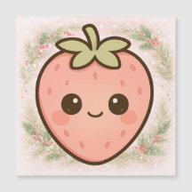 Söt Kawaii Jordgubbmagnet