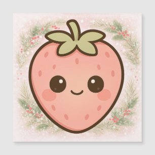 Söt Kawaii Jordgubbmagnet
