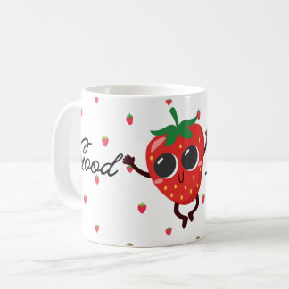 Söt Kawaii Jordgubbsmugg Kaffemugg