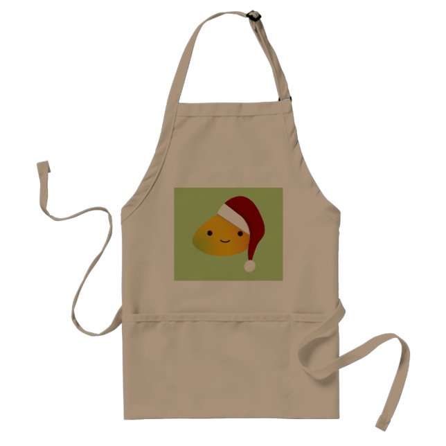 Söt Kawaii Jul Mango Förkläde (Framsidan)