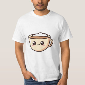 Söt Kawaii Kaffe kopp Födelsedagsmugg T Shirt