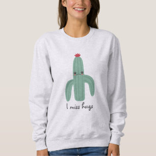 Söt Kawaii Kaktus Saknar Kramar T Shirt