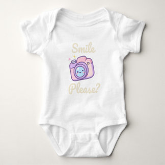 Söt Kawaii Kamera Smil Tack Rolig Fotograf T Shirt