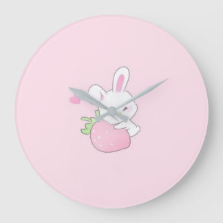 Söt Kawaii Kanin klocka - Pastell Rosa