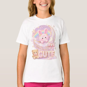 Söt Kawaii Kanin Måne T-Shirt ⭐