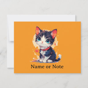 Söt Kawaii Katt för kattälskare, Inbjudan