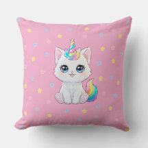 Söt Kawaii Katt-hörning Kastkudde