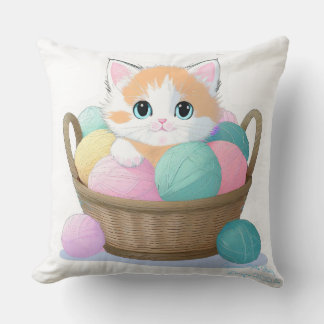Söt kawaii katt kudde