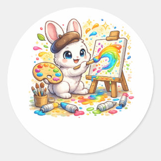 Söt Kawaii Katt T-Shirt | Fantasy Tecknad Kitty Ar Runt Klistermärke