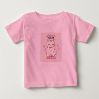 SÖT KAWAII KATT T-SHIRT FÖR FLIKAR BARN