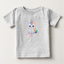 Söt Kawaii Kattunge Baby T-shirt