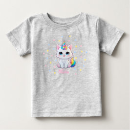 Söt Kawaii Kattunge Baby T-shirt