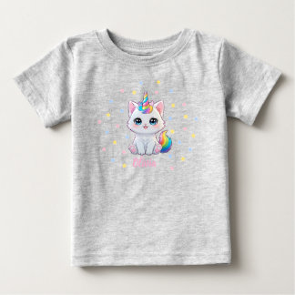 Söt Kawaii Kattunge Baby T-shirt