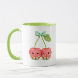 Söt Kawaii Körsbärs Kopp för Par