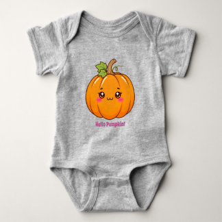 Söt Kawaii Leende Pumpa Tecknad Bild T Shirt