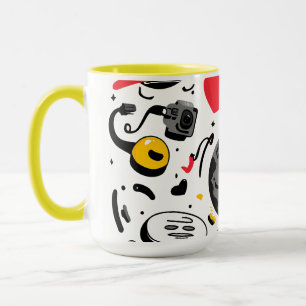 Söt Kawaii Mån Tecknad Kaffe Mugg