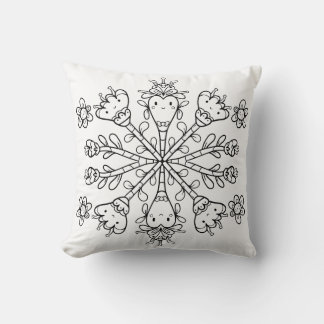 Söt Kawaii Mandala Kudde