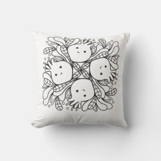 Söt Kawaii Mandala Kudde