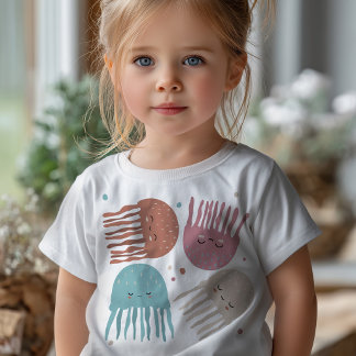 Söt Kawaii Manet Barn T-Shirt