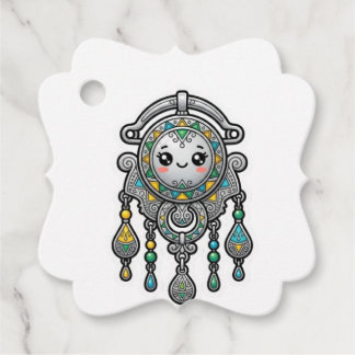 Söt Kawaii Marockansk Amazigh Tazarzit Silver Bros Gåvor Etiketter