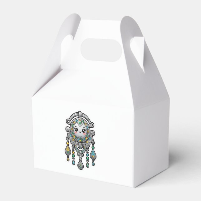 Söt Kawaii Marockansk Amazigh Tazarzit Silverdekal Presentaskar (Framsidan Sidan)