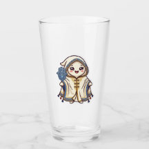 Söt Kawaii Marockansk Barnous-kappa och Khamsa-han