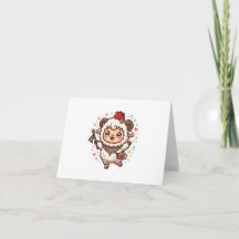 Söt Kawaii Marockansk Eid al-Adha Får Fez-dekal